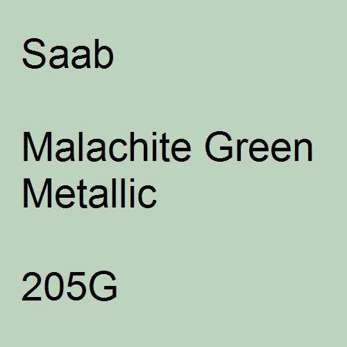 Saab, Malachite Green Metallic, 205G.